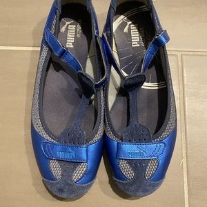 Blue Puma sneakers